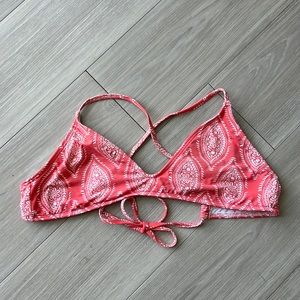 Coral bikini top